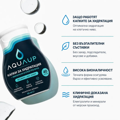 AQUAUP™ Електролитни Капки за Хидратация