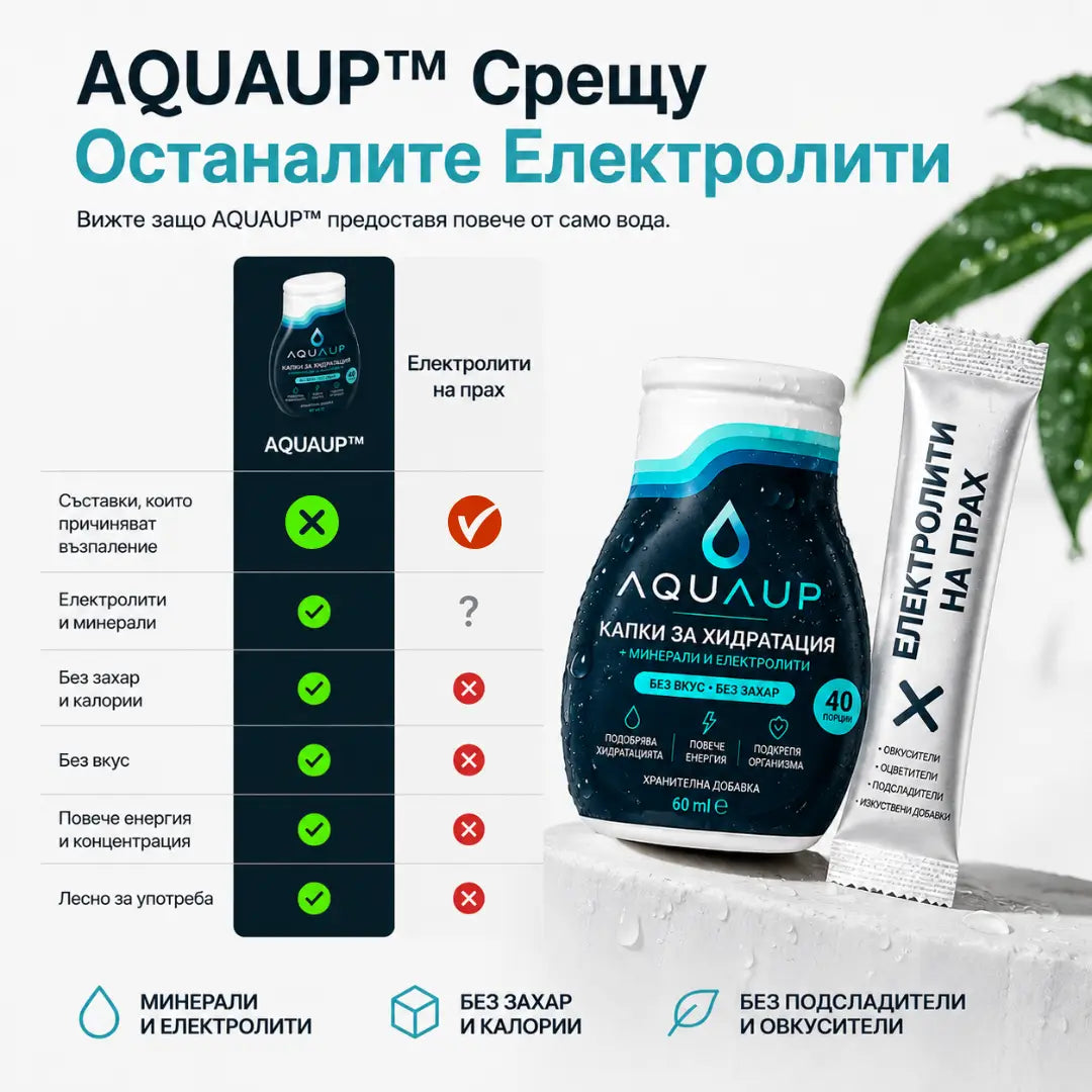 AQUAUP™ Електролитни Капки за Хидратация